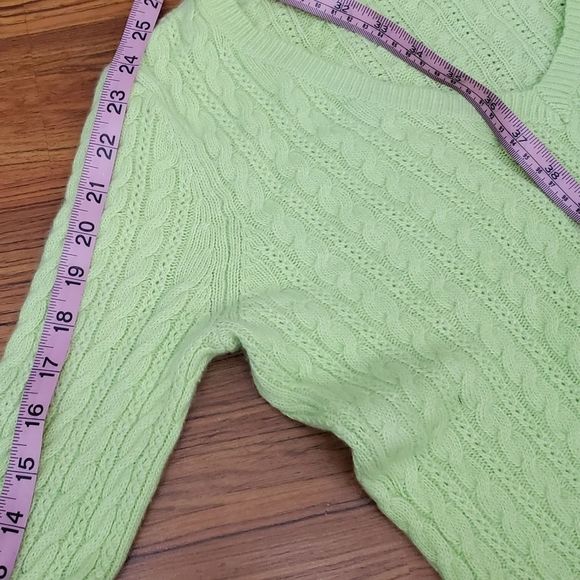 COPY - Sz sm wool blend Talbots Petite in celery green.  So so fluffy and  soft… - Picture 2 of 6